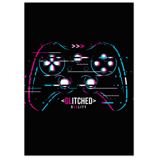Gaming Controller Neon Poster