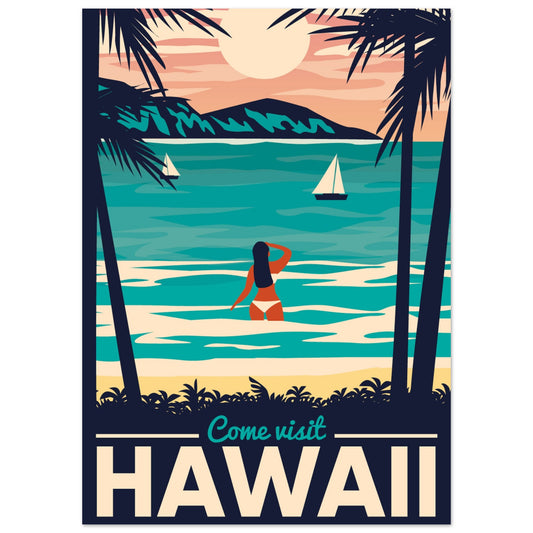 Come Visit Hawaii Poster