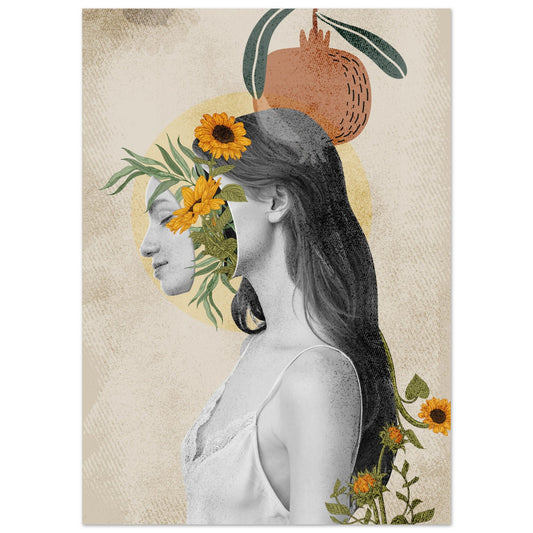 Blumen Frau Poster