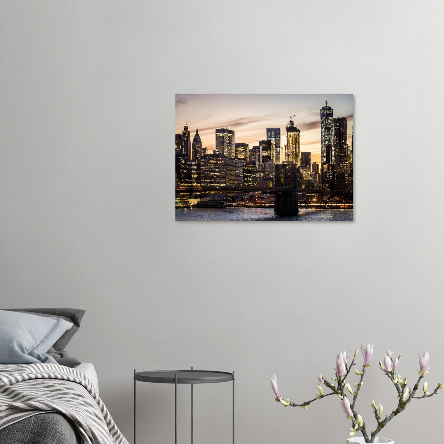 New York City Skyline Abendlicht Poster