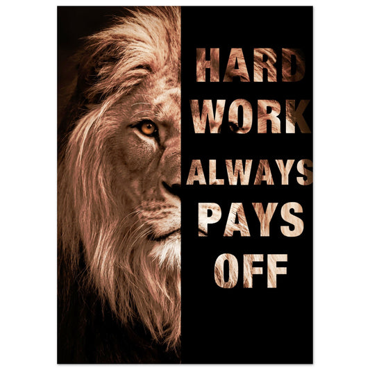 Hard Work Motivation Poster