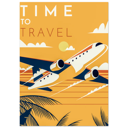 Flugzeug Urlaubsreise Poster