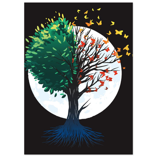 Baum der Jahreszeiten Poster