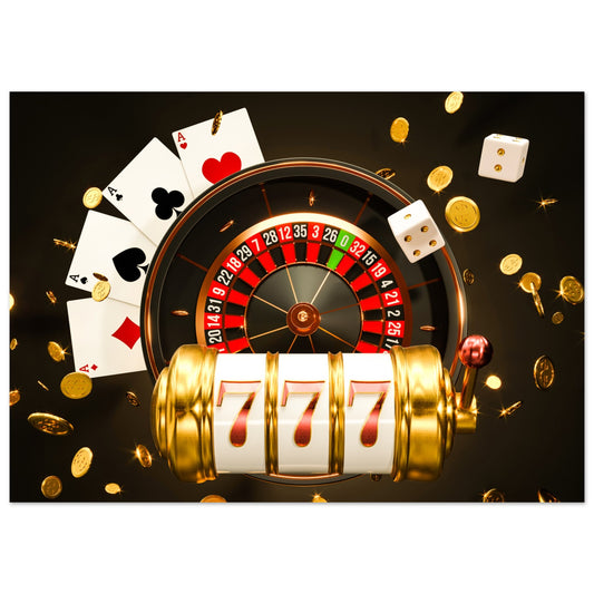 Roulette Glücksspiel Poster