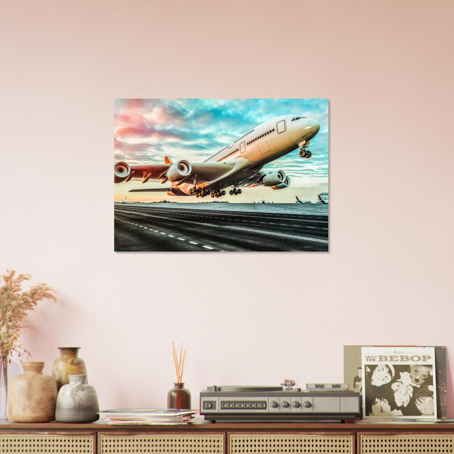 A380 Flugzeug Poster