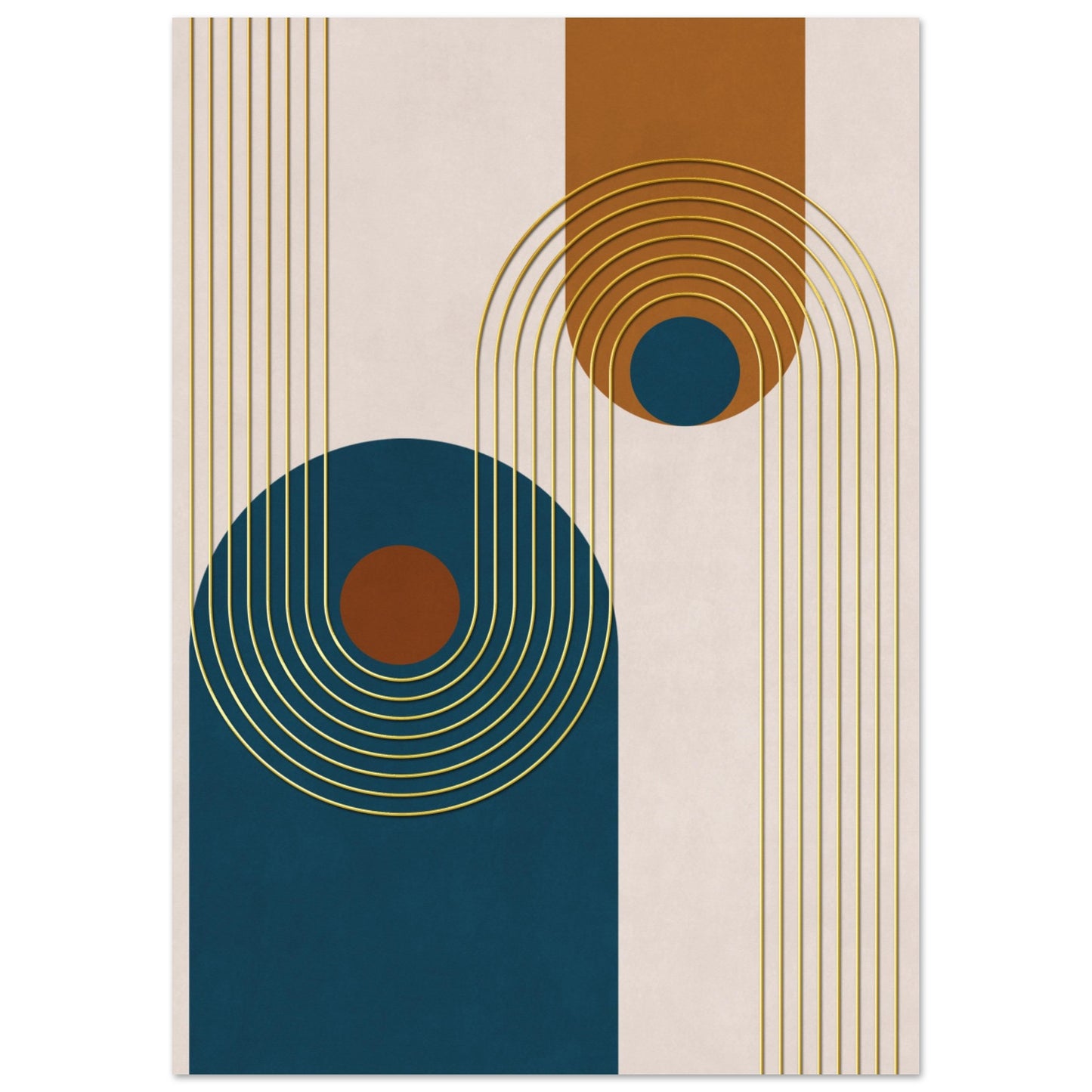 Abstract Lines No. 4 Poster