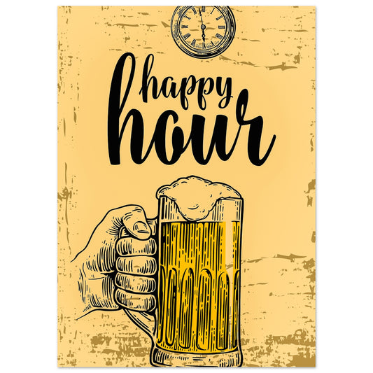 Bier Happy Hour Poster