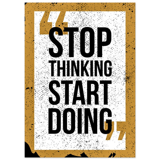 Start Doing Motivation Poster