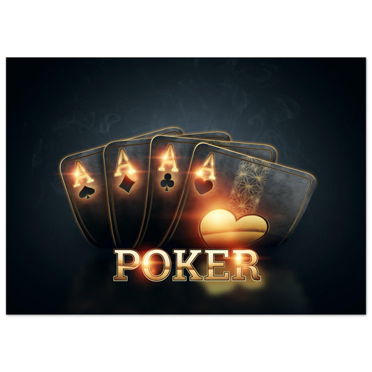 Poker Karten Poster