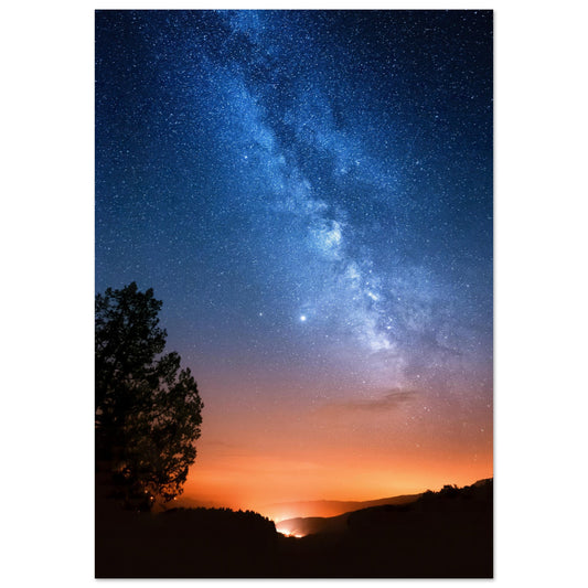 Sternenhimmel bei Sonnenuntergang - Poster