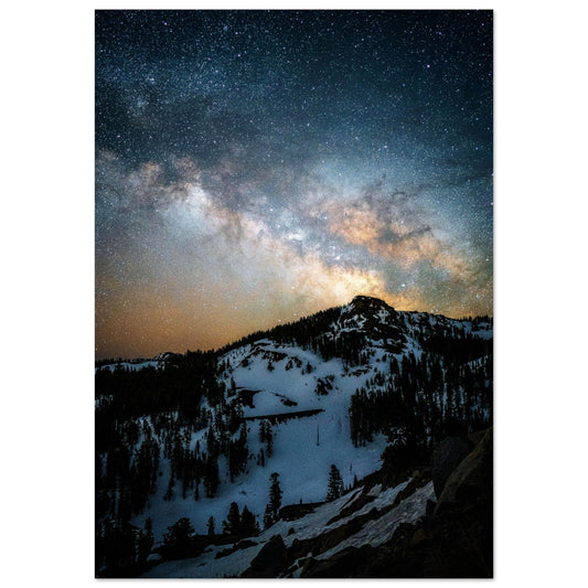 Nachthimmel mit Milchstraße Poster