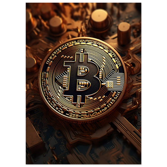 Bitcoin Kryptowährung Poster