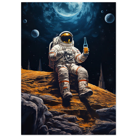 Bier Astronaut Poster